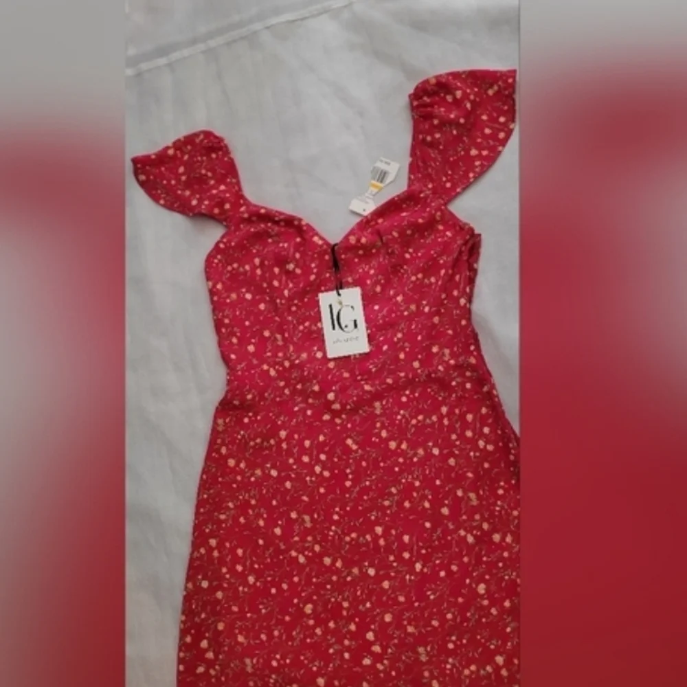 NWT! Summer Garden Party Club Boho Floral Women's Cottagecore Mini Dress Small